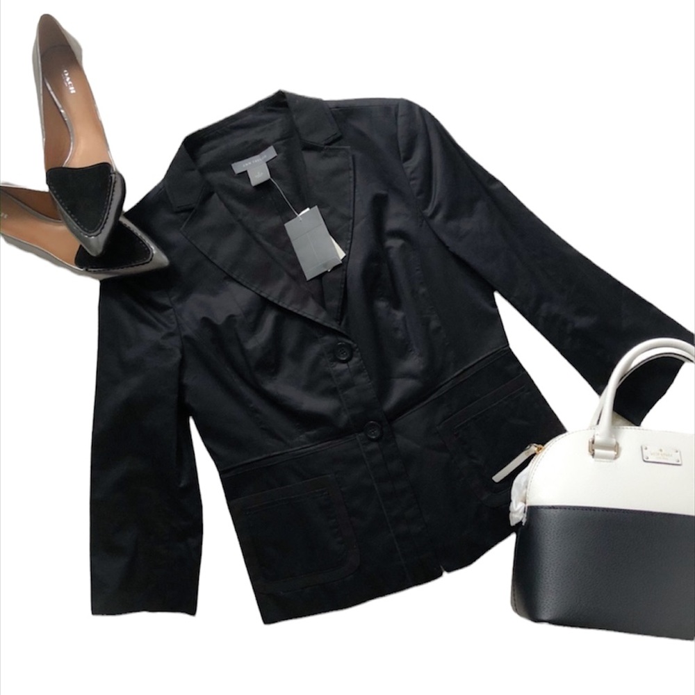 NWT Ann Taylor cotton sateen blazer
